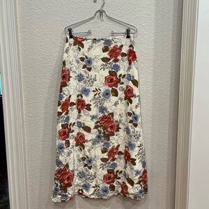 Josephine Chaus Silk Floral Print Women's Skirt